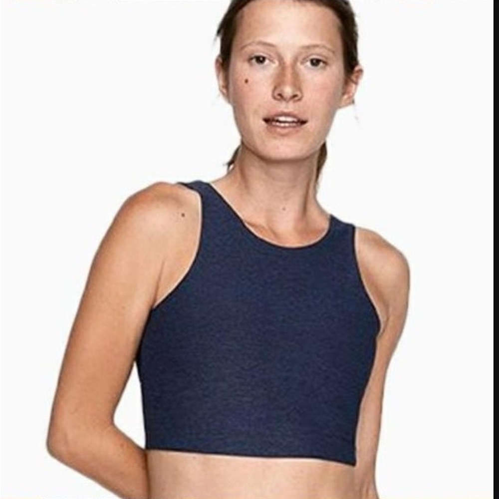 Outdoor Voices Venus Crop Top in Navy